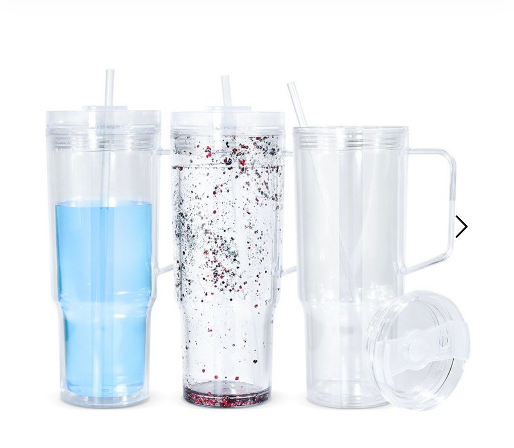 Customizable 40oz Snow Globe Tumbler