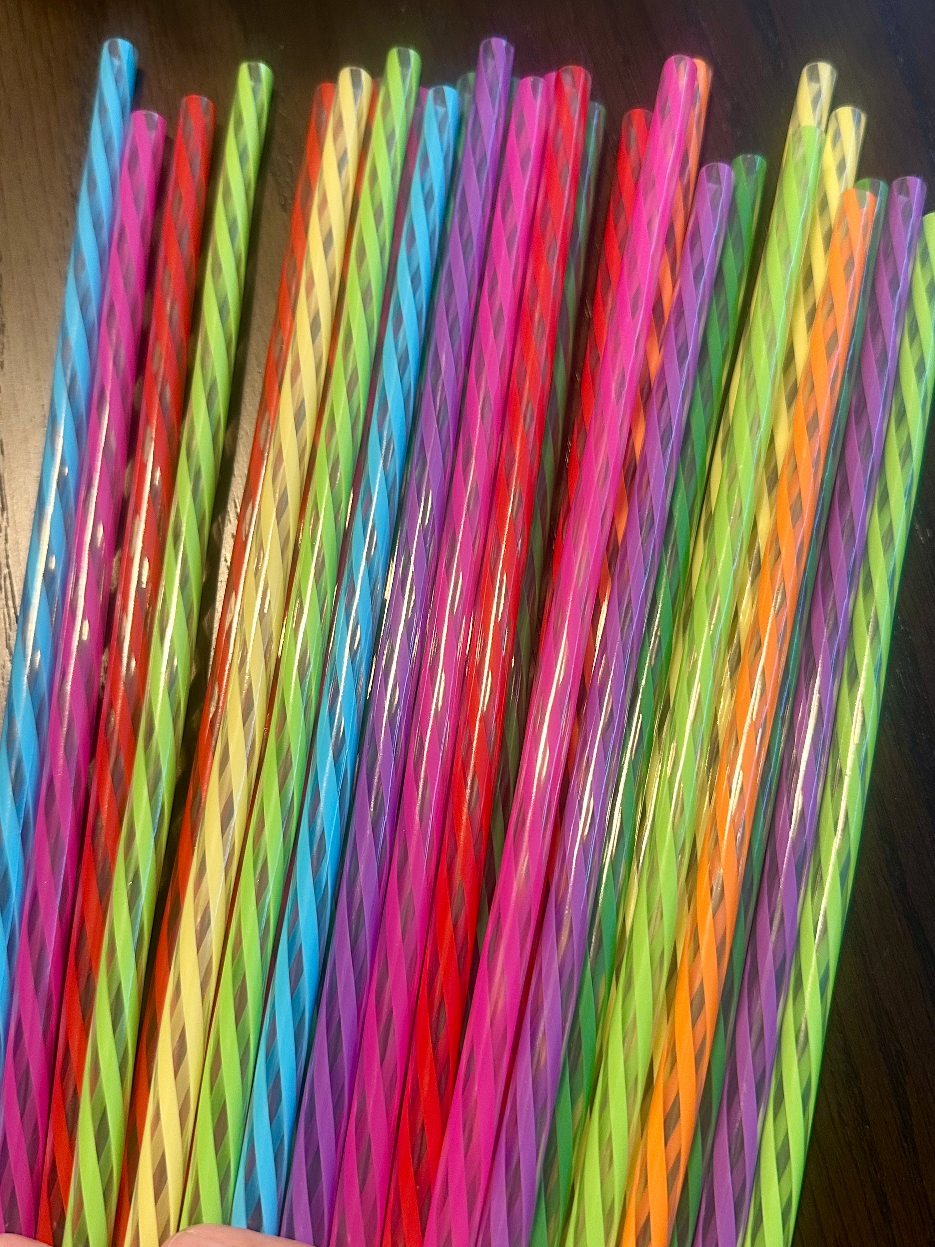 Twisted Colored Straws