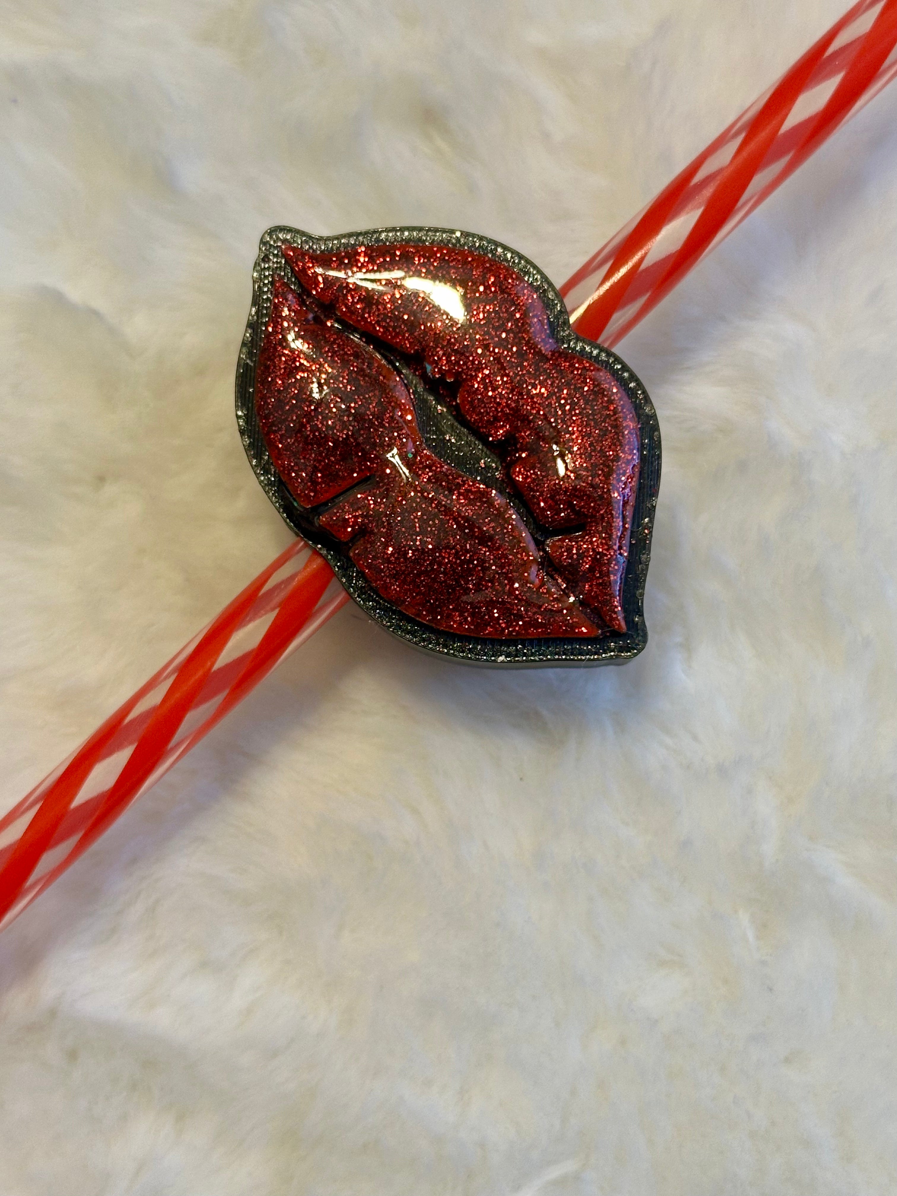 Lips Straw Topper