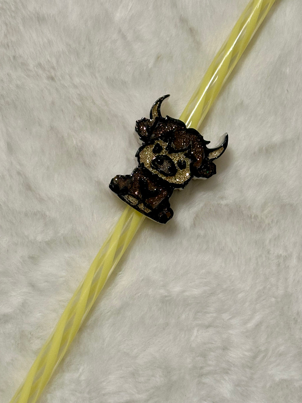 HIghland Cow Straw Topper