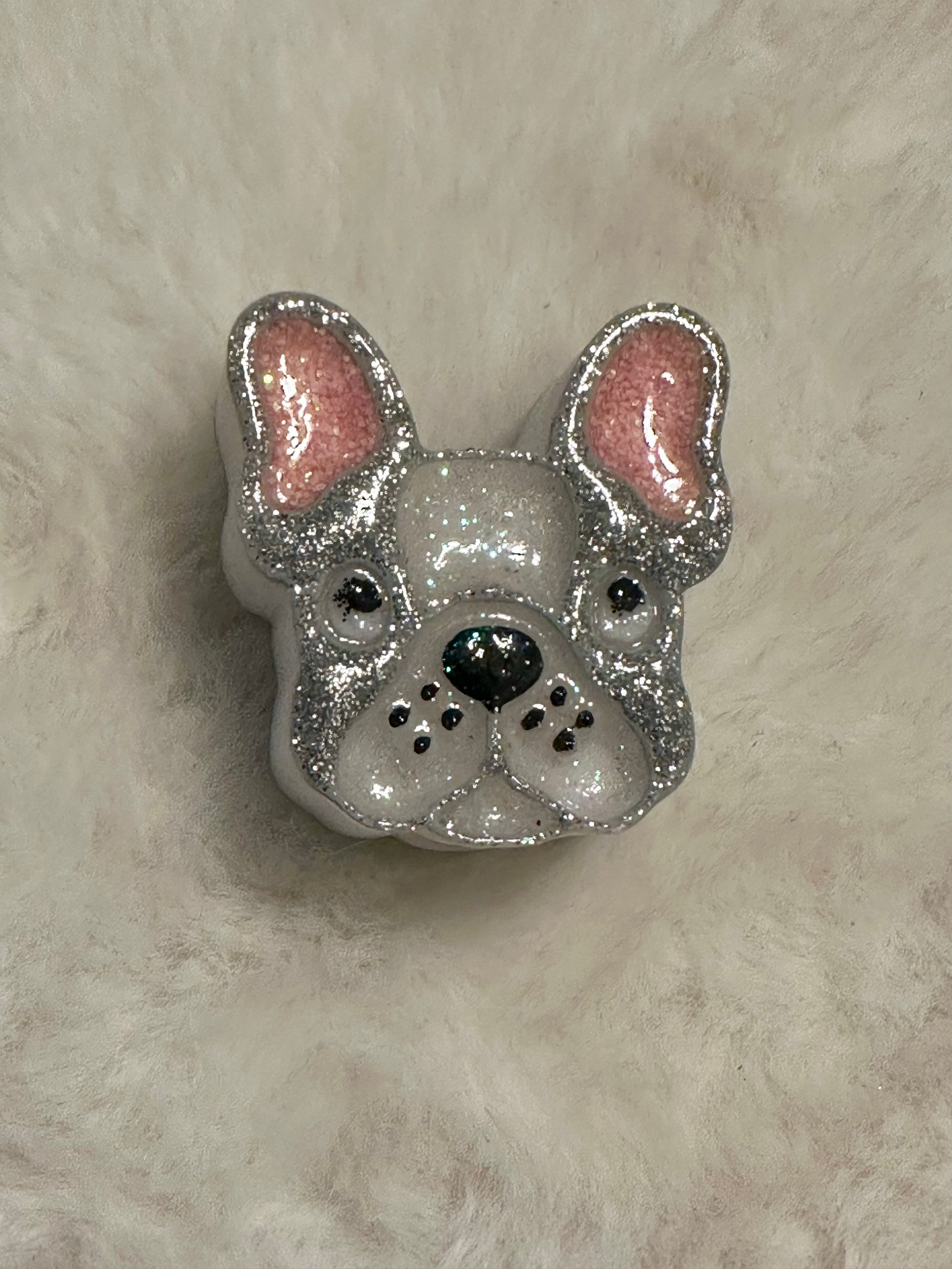 Frenchie Dog Straw Topper