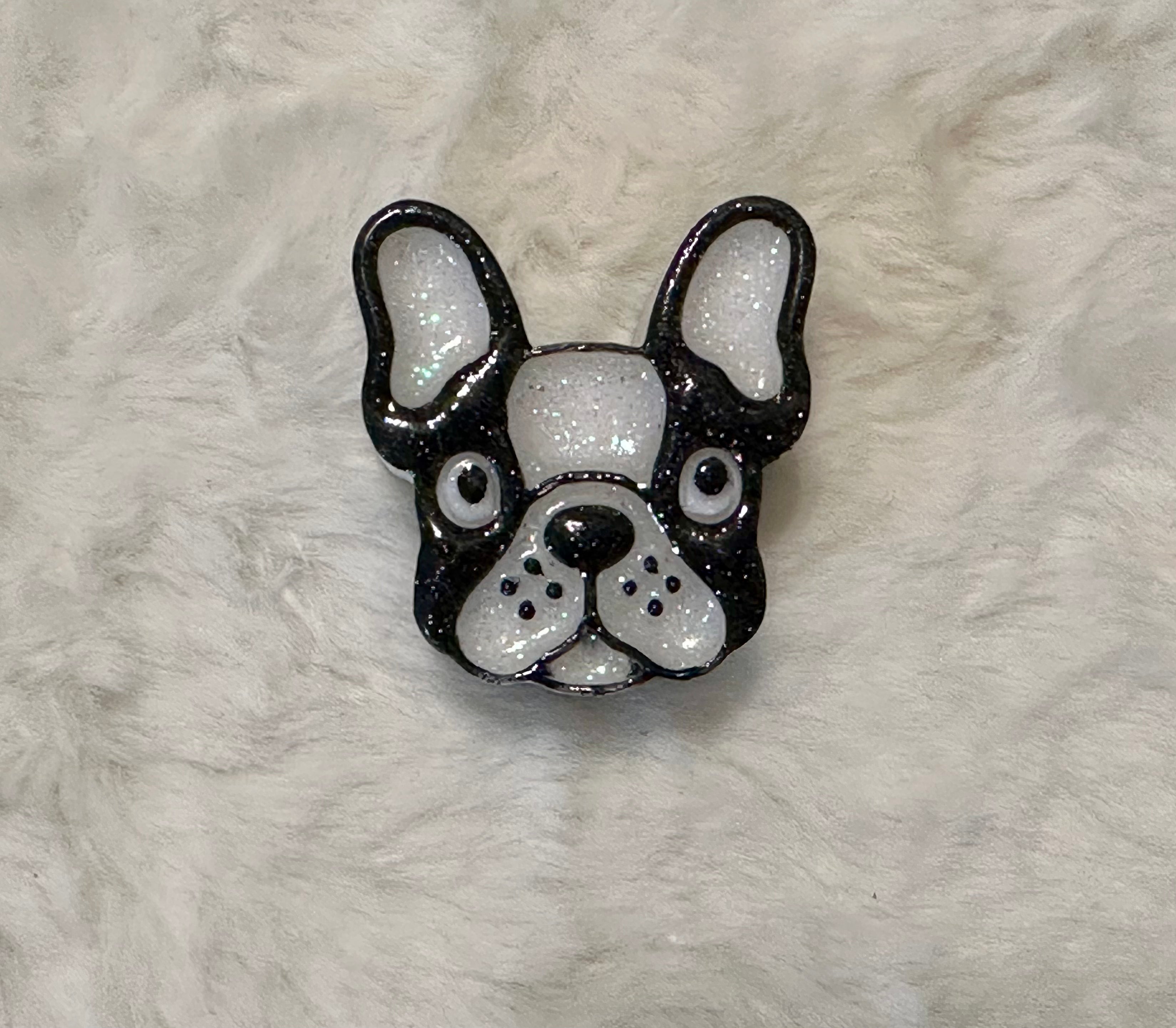 Frenchie Dog Straw Topper