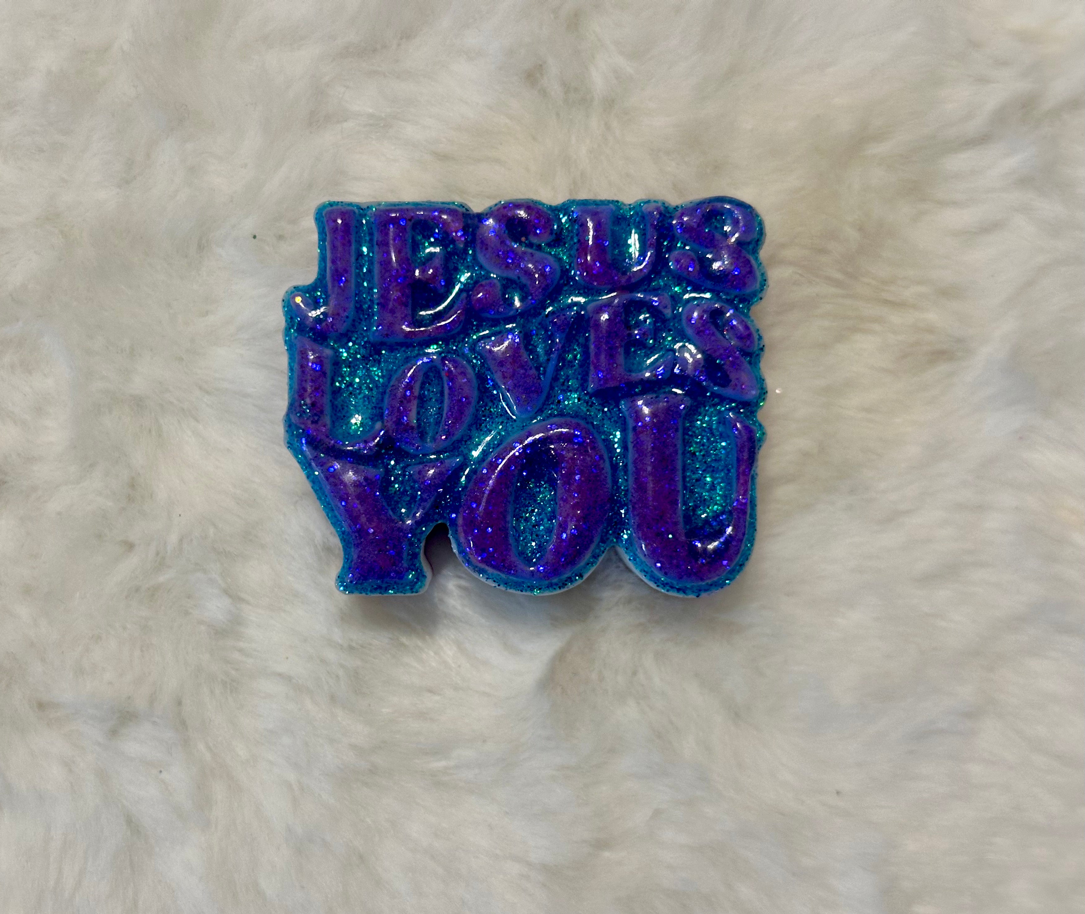 Jesus Loves You Straw Topper