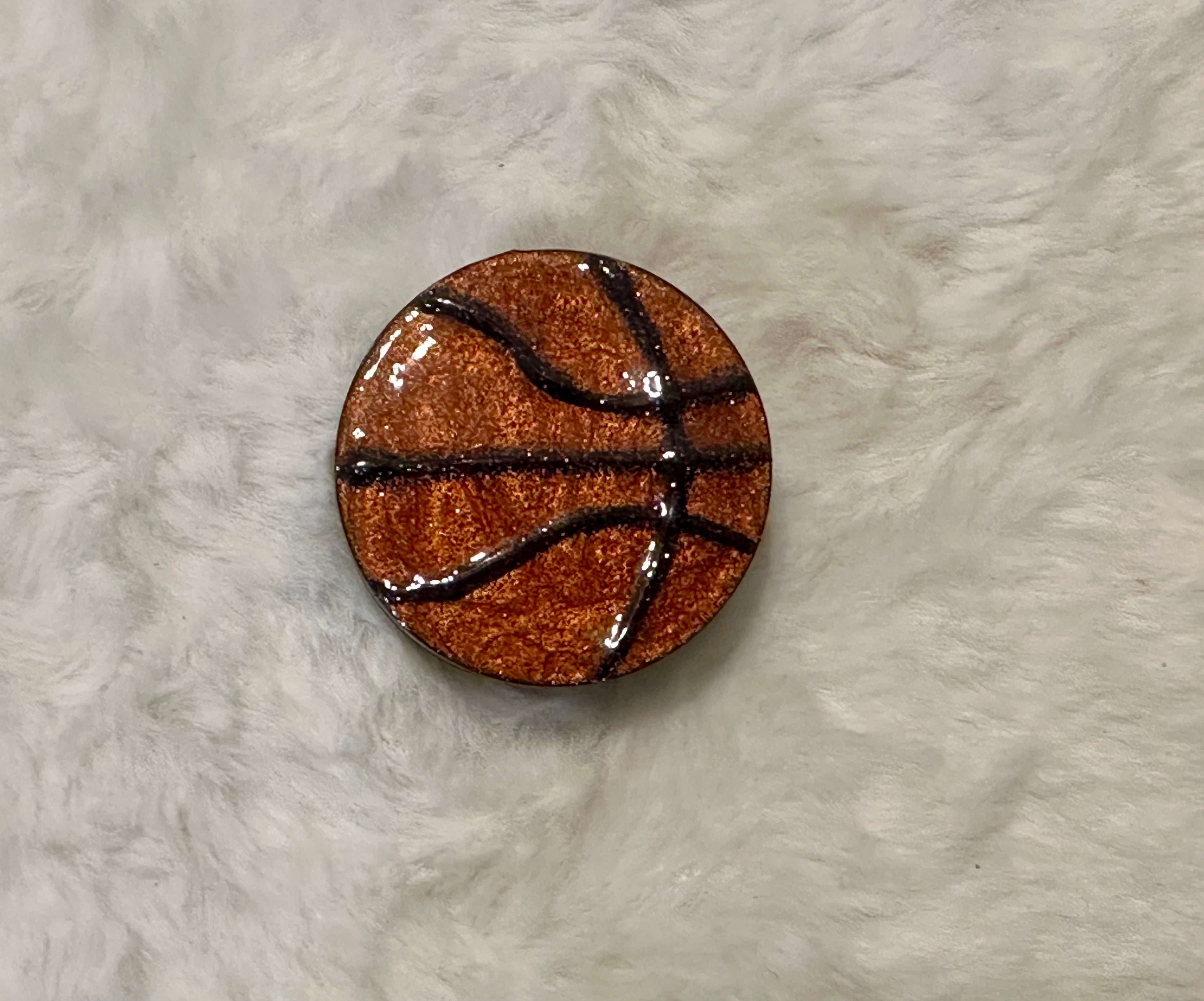 Basketball Straw Topper