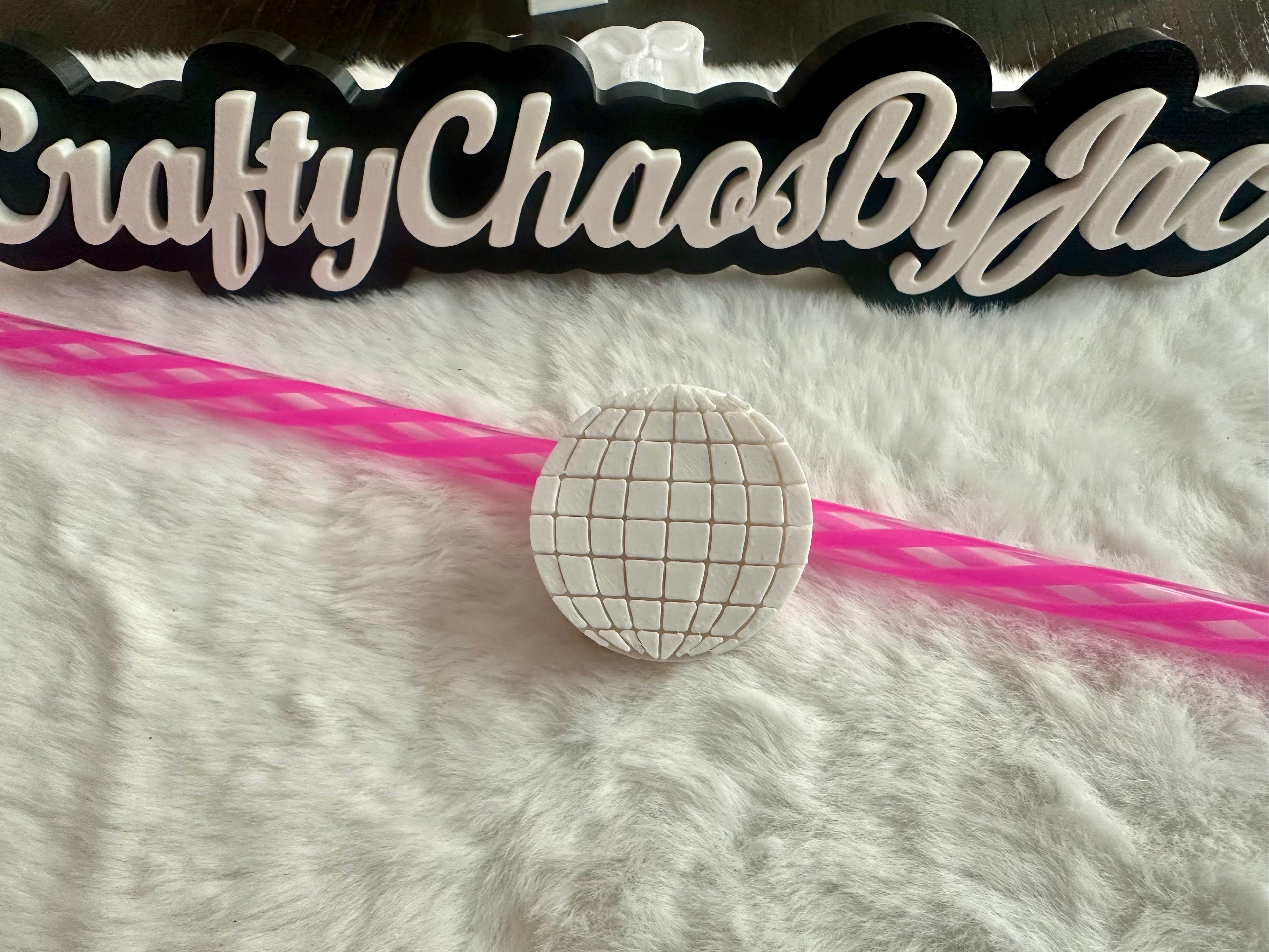 Disco Ball Straw Topper