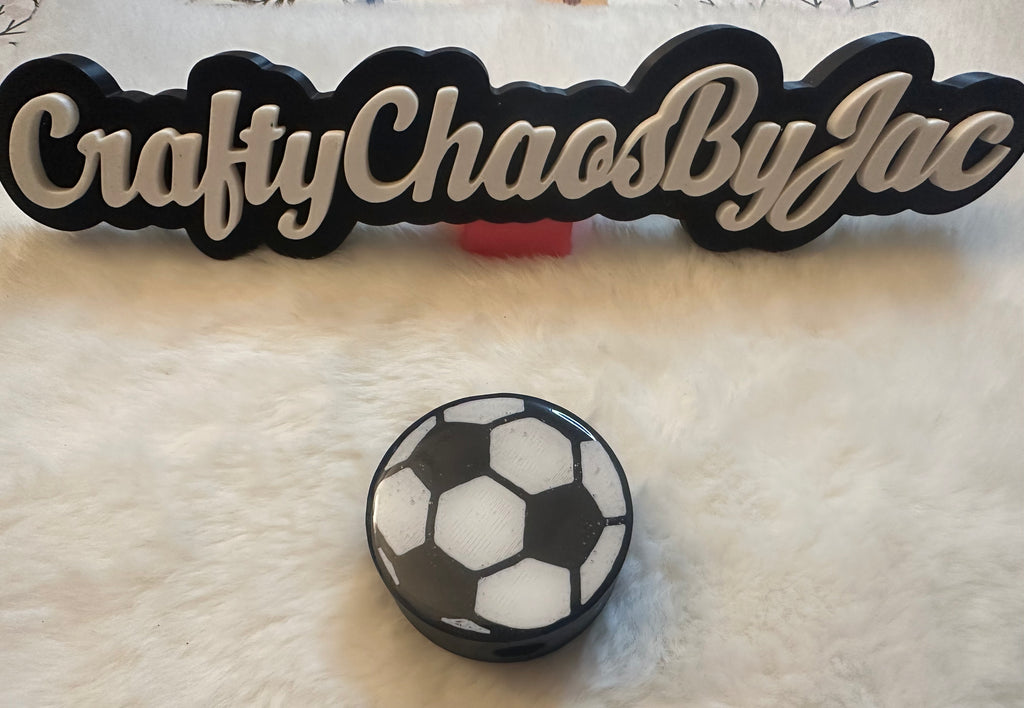 Soccer Ball Straw Topper