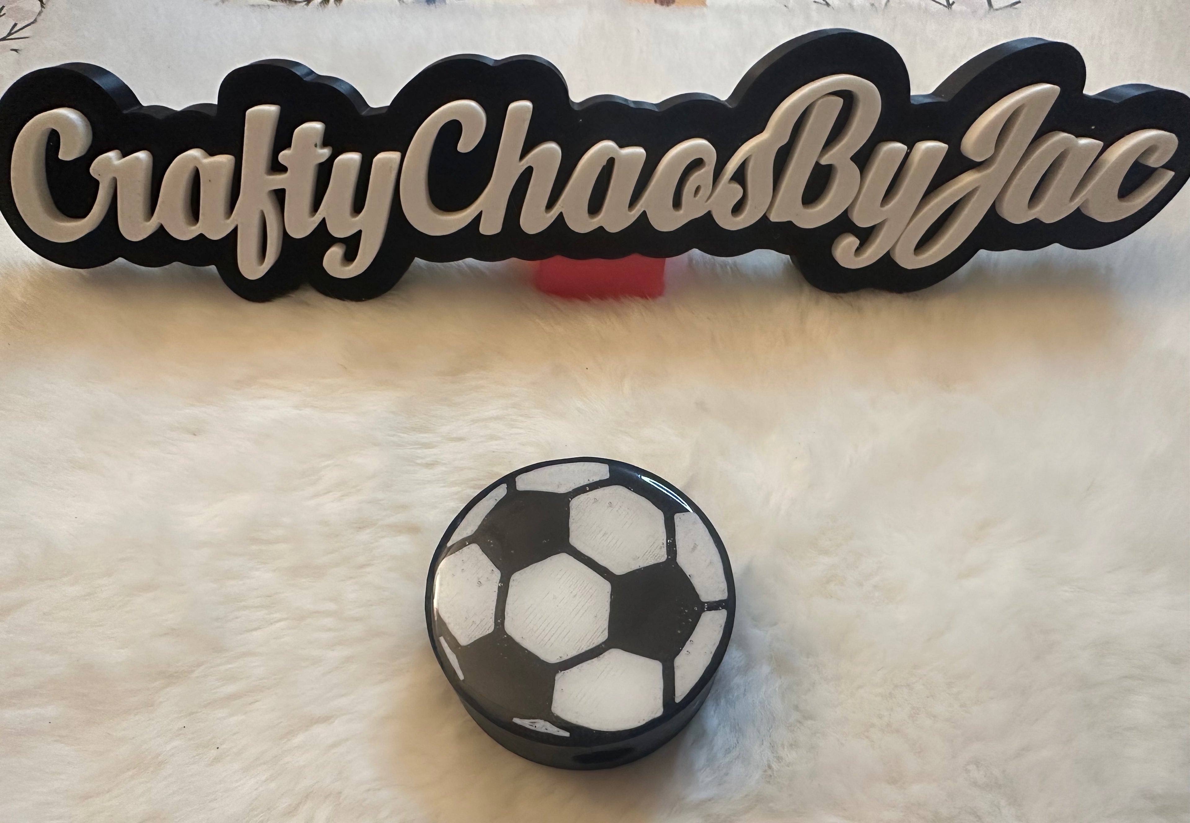 Soccer Ball Straw Topper
