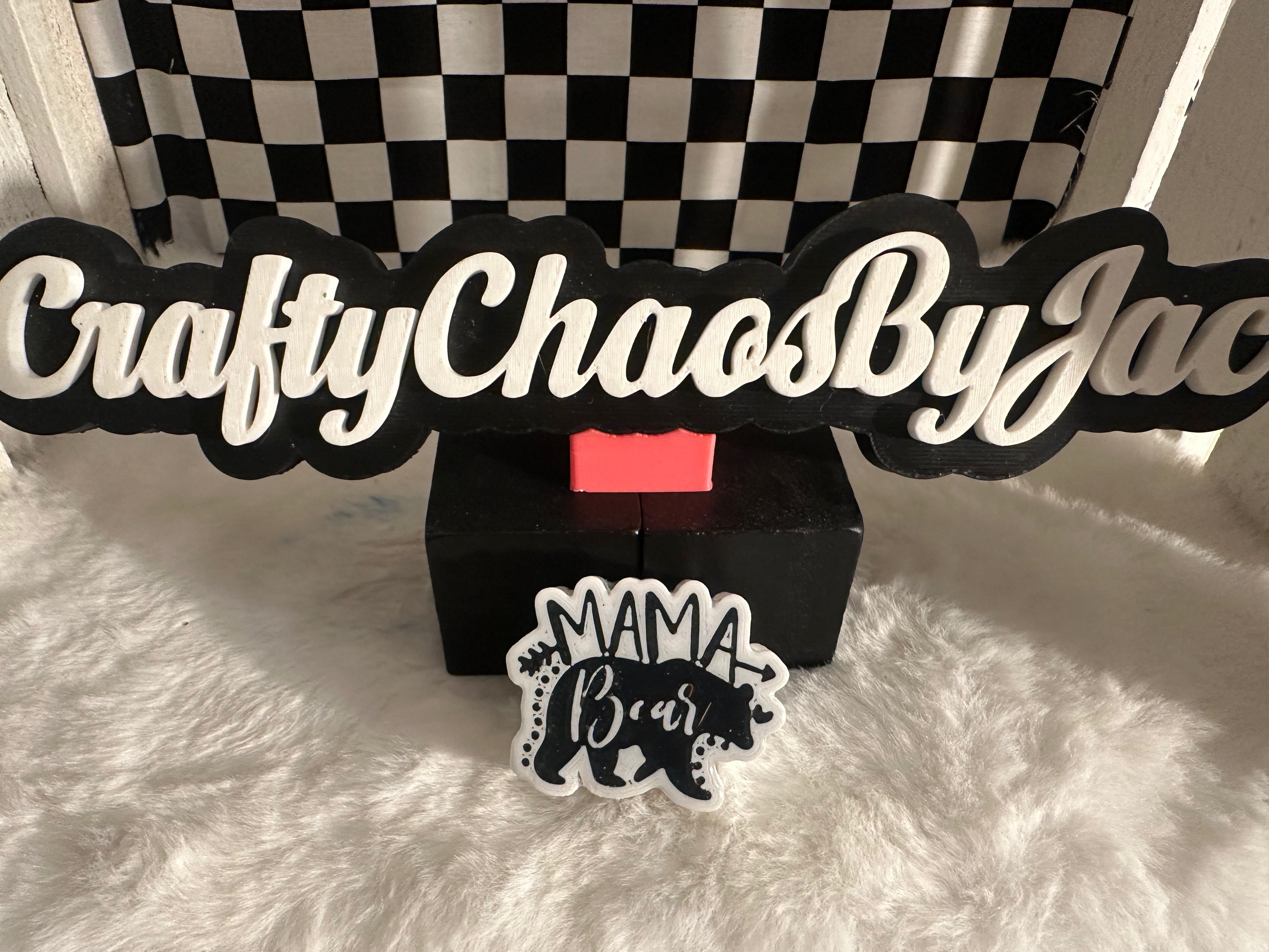 Mama Bear Straw Topper