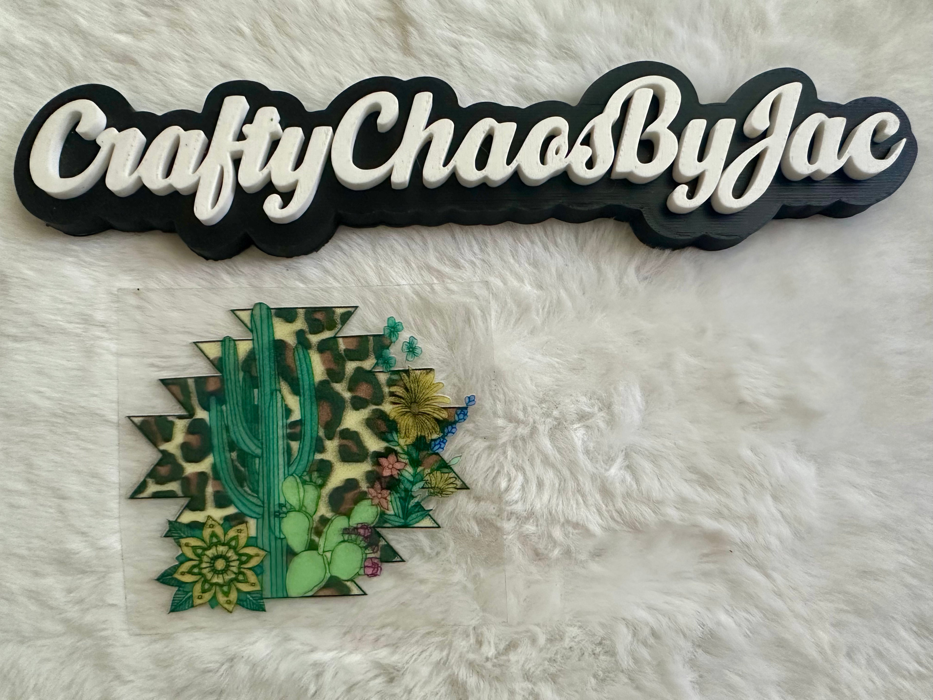 Cheetah Print w/Cactus