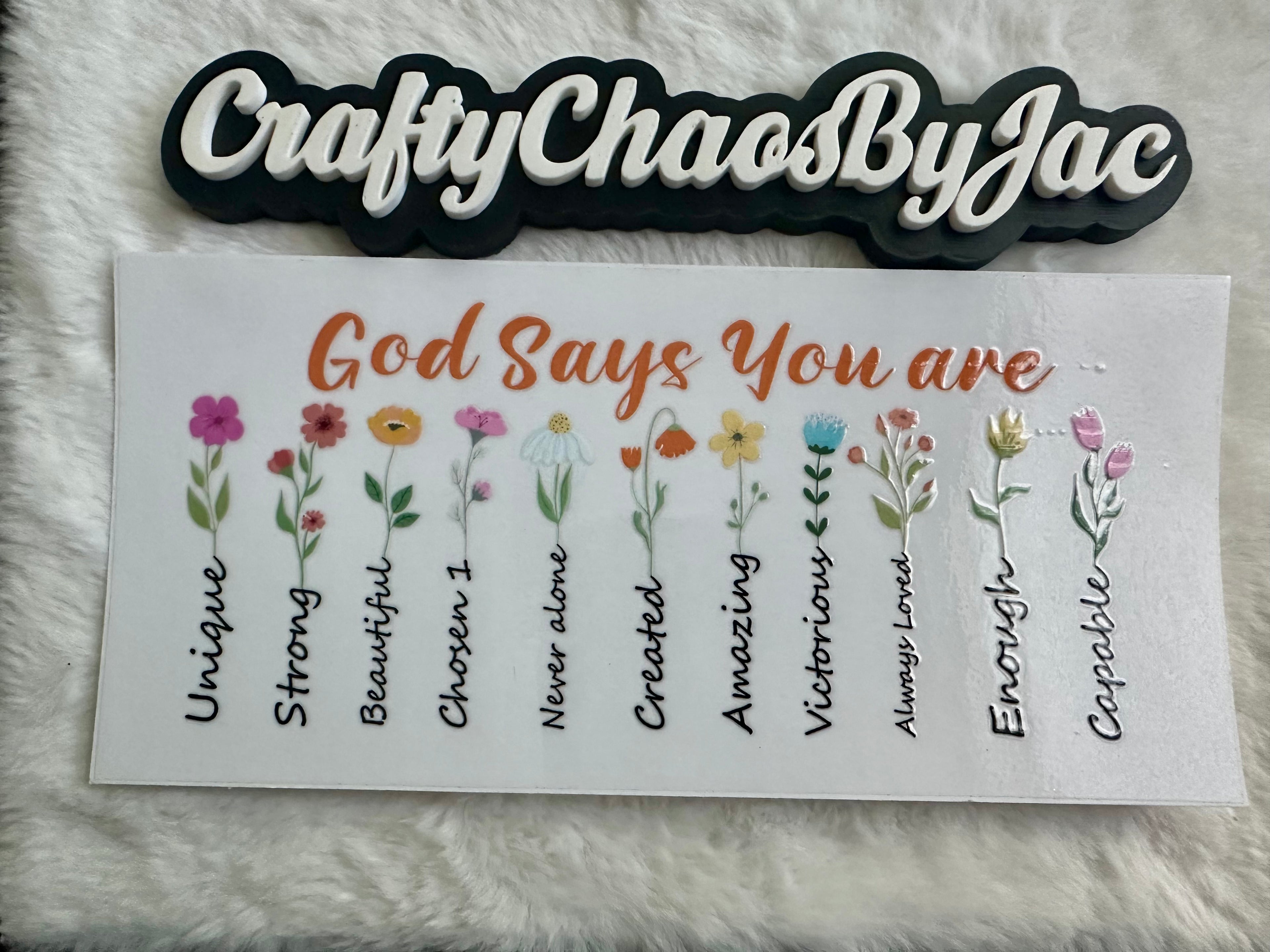 Religious- God says you are