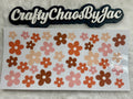 Boho Brown, Pink, Tan, Flowers