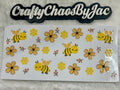 Cute Bee with Yellow Flowers