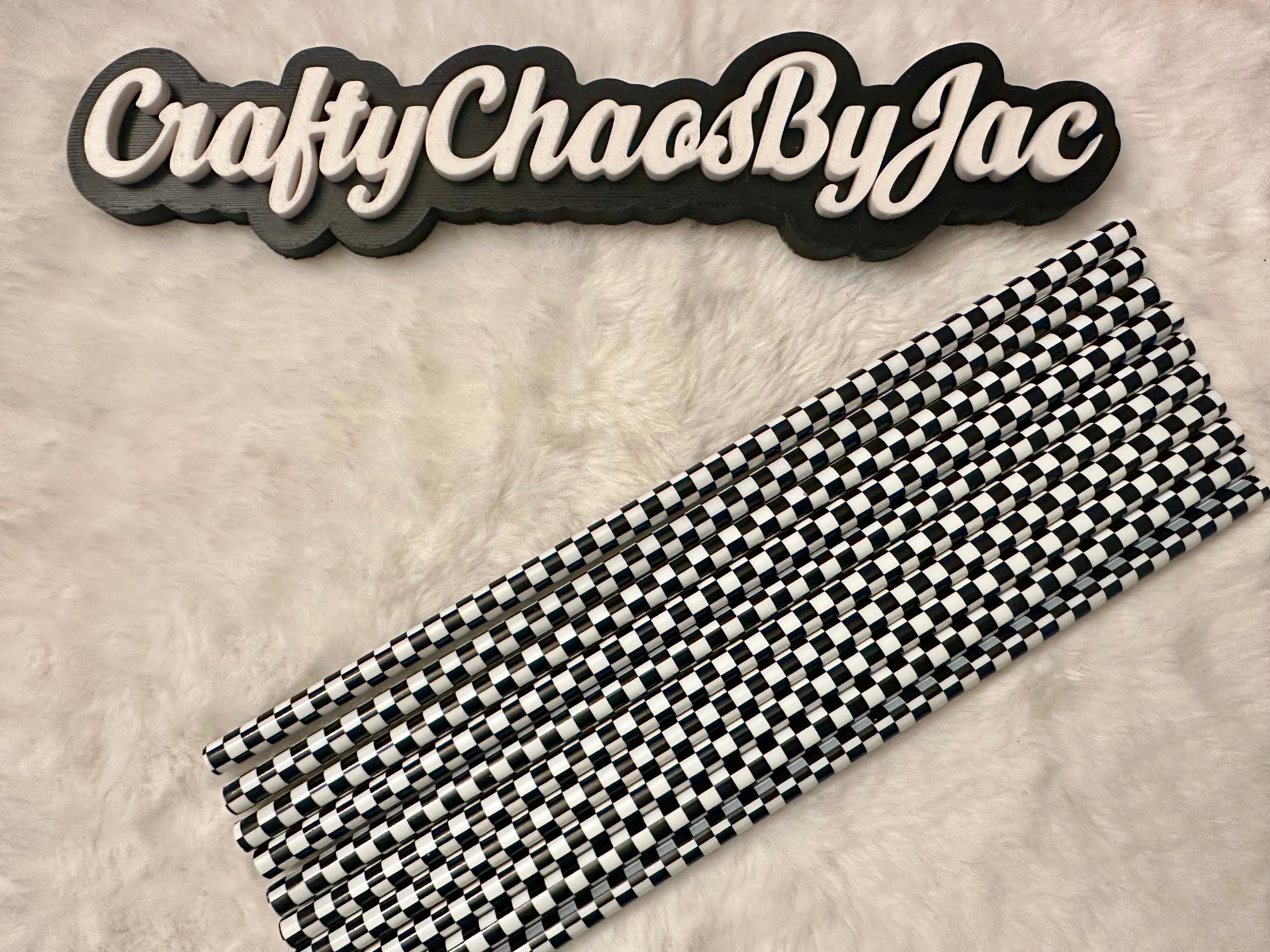 Checkered Straws