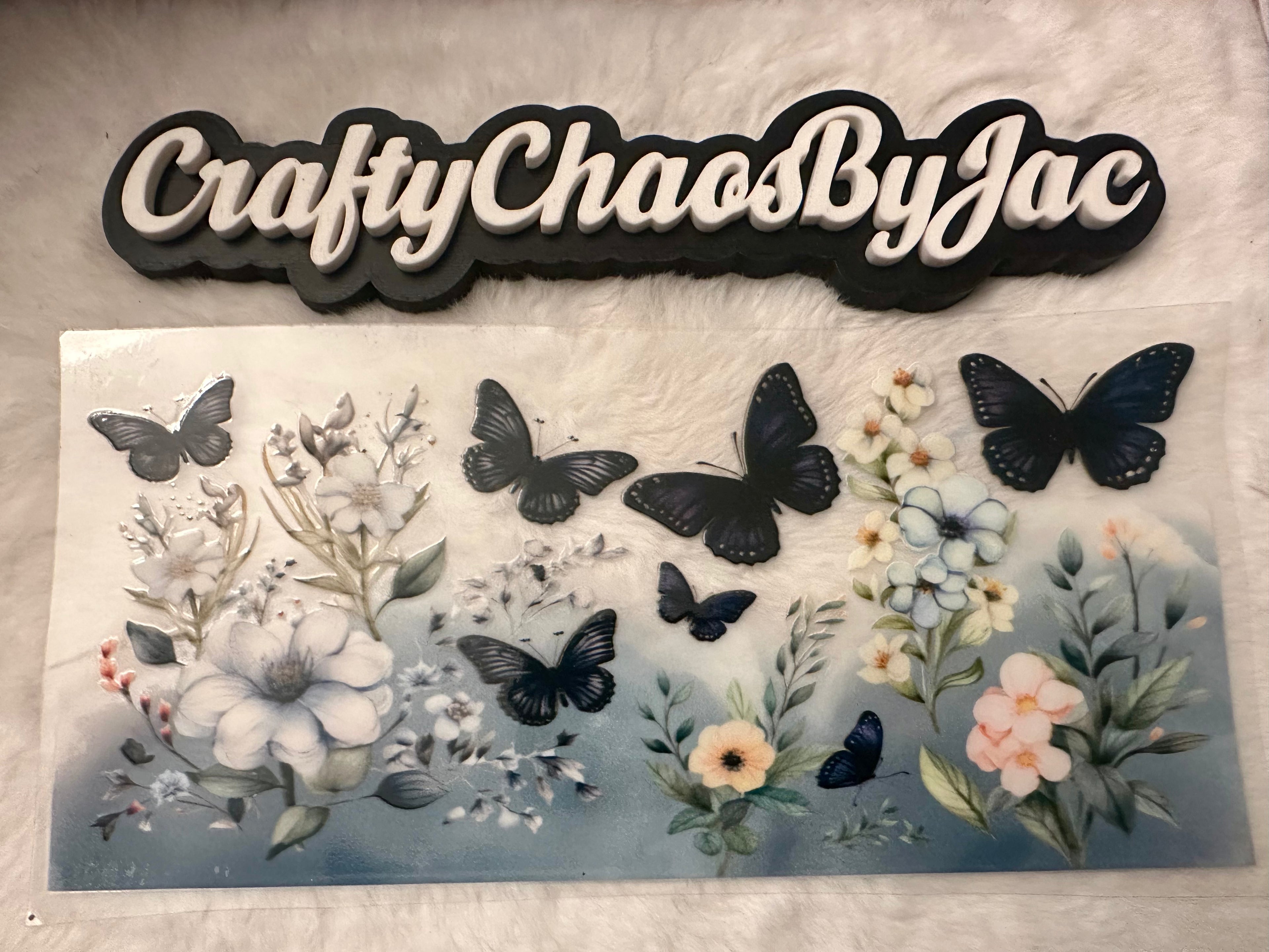 Butterflies- Gray, White, blueish