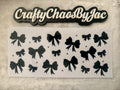 Bows - Black w/Diamonds