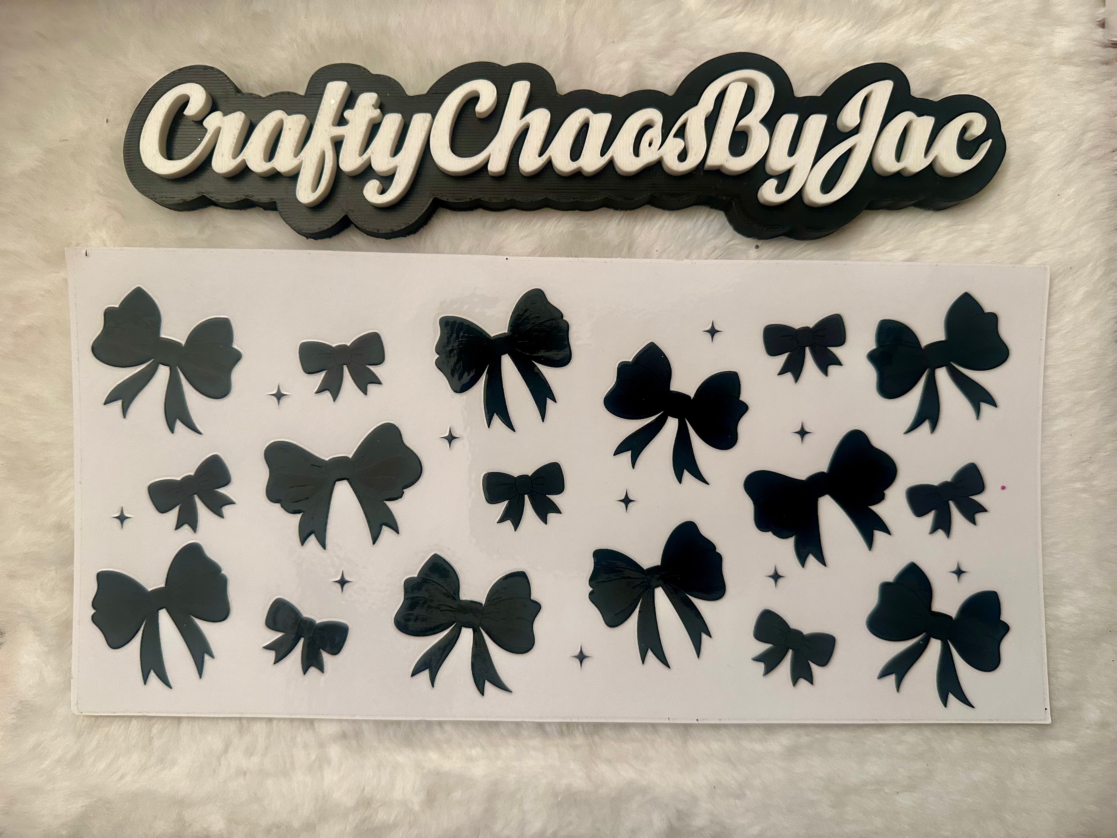 Bows - Black w/Diamonds