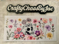 Skull with Spring Flowers