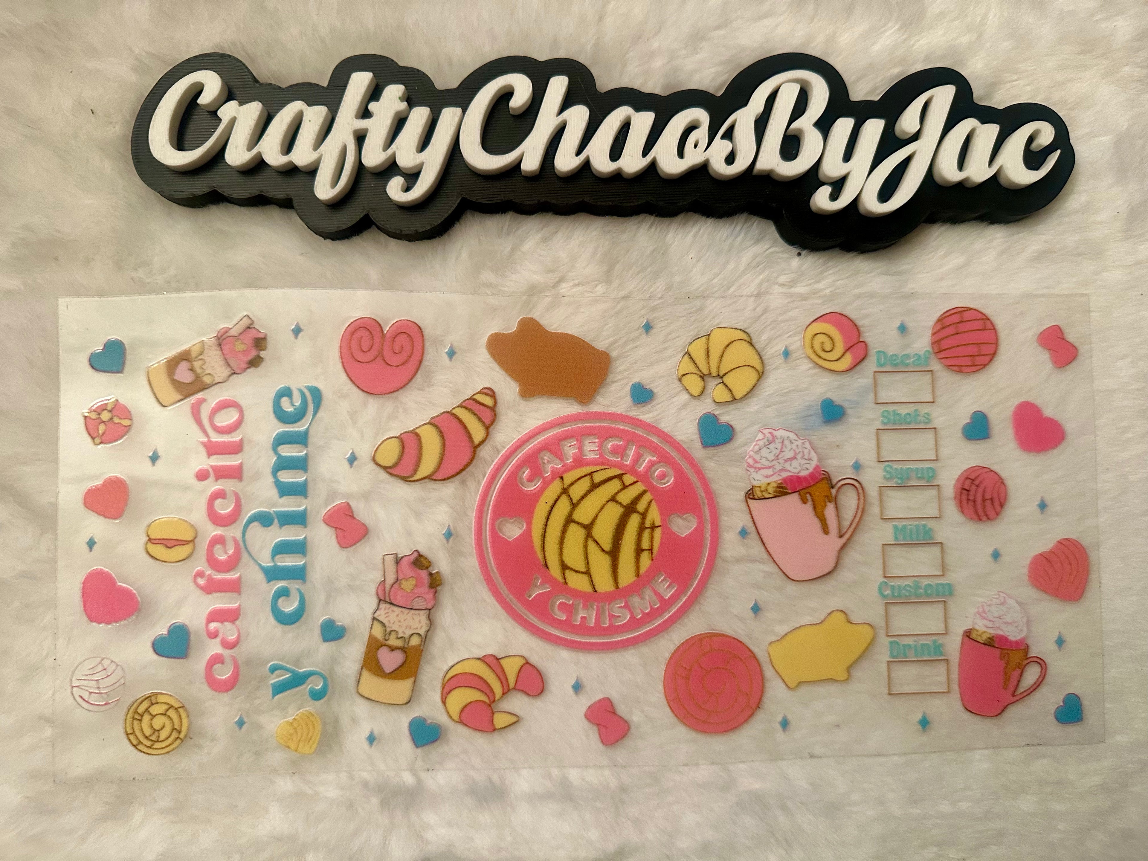 Cafecito y Chisme (Light Pink)