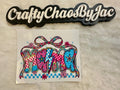 Mama Pink & Blue with Bow on Top